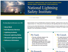 Tablet Screenshot of lightningsafety.com